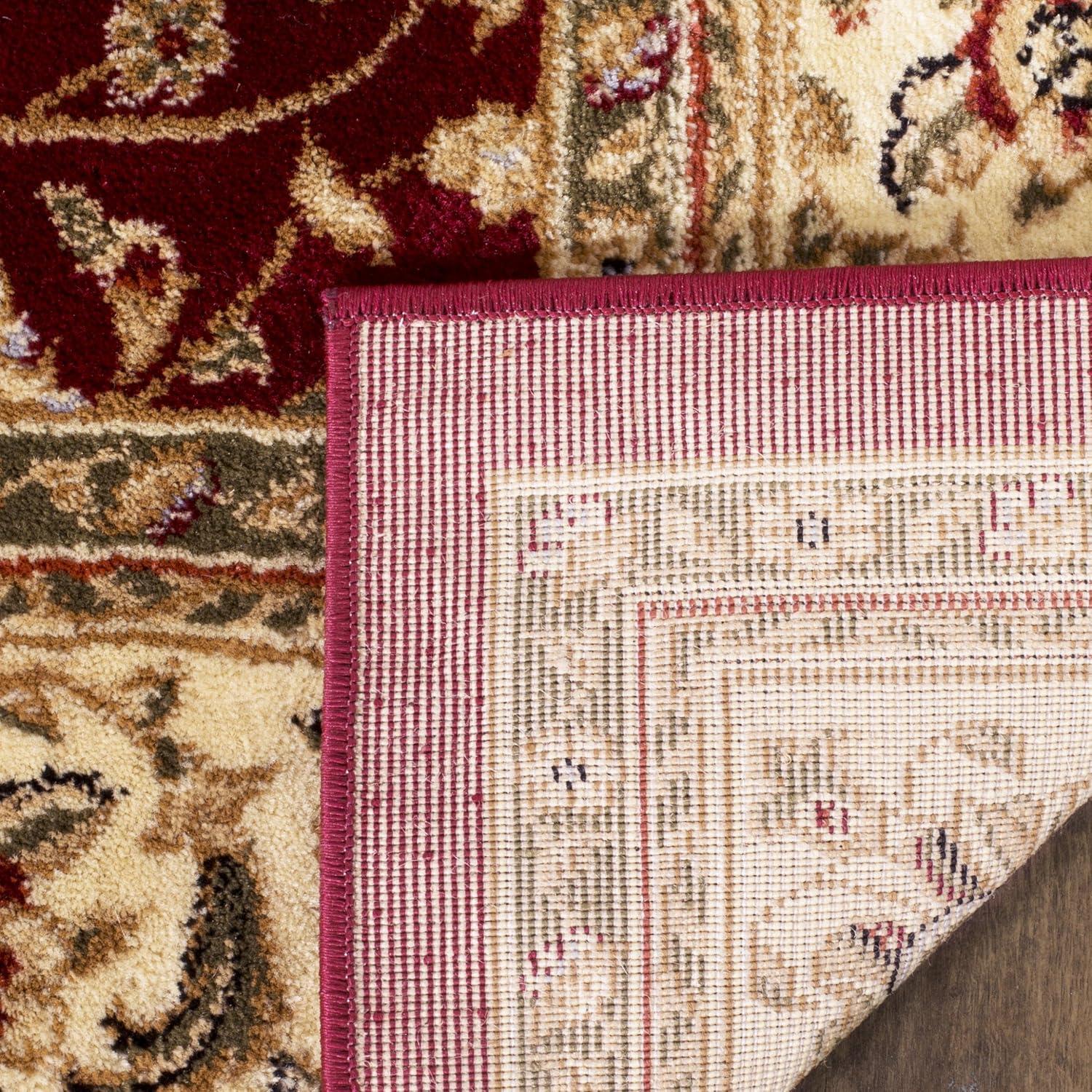 Lyndhurst LNH312 Power Loomed Area Rug - Red/Ivory - 8'x11' - Safavieh.