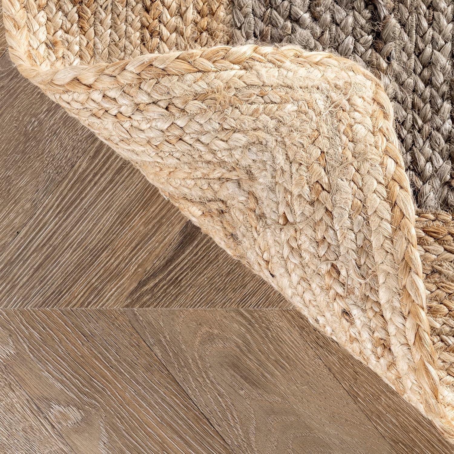 2'x3' Hand Woven Eleonora Area Rug Blue- nuLOOM: Modern Jute Runner, Low Pile, Indoor Use, Solid Pattern