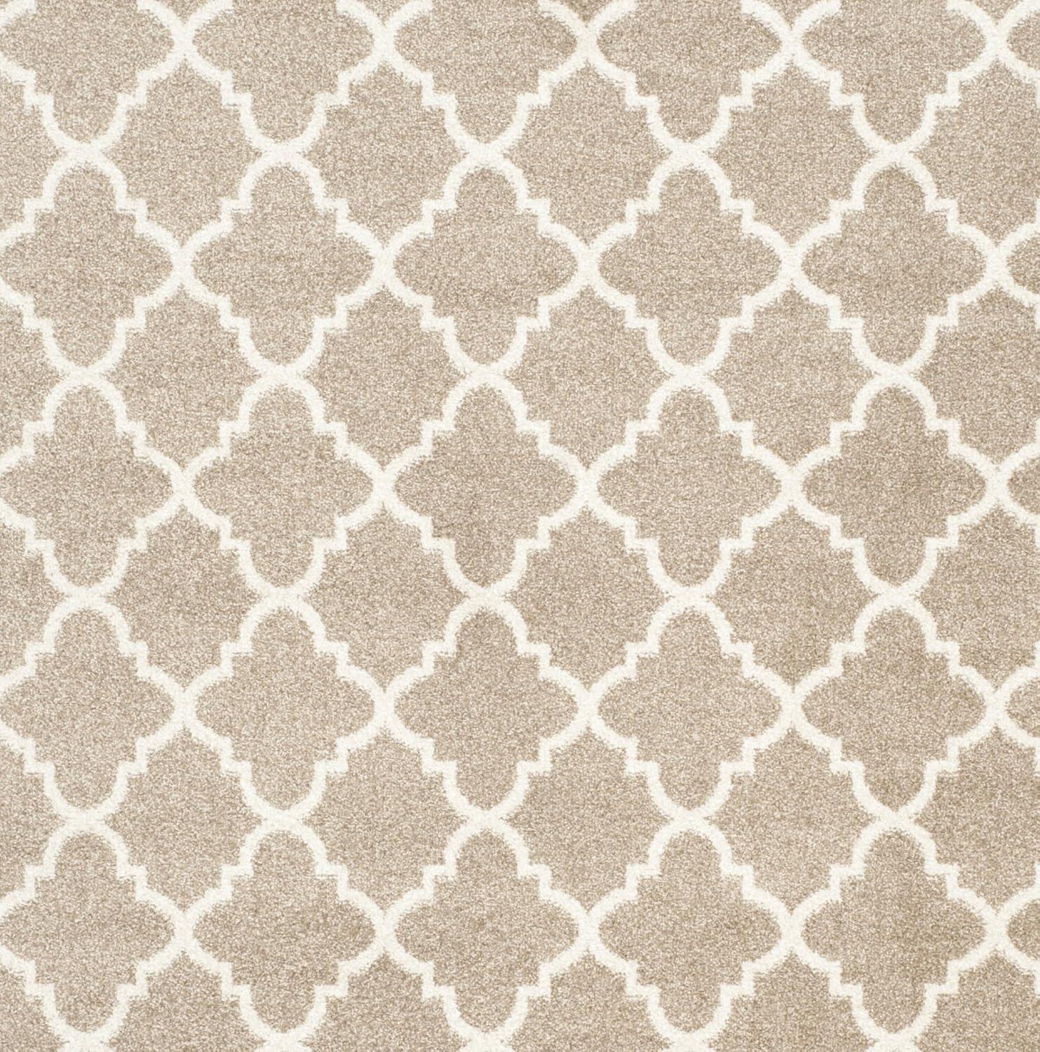Amherst AMT422 Power Loomed Indoor Area Rug - Wheat/Beige - 6'x9' - Safavieh