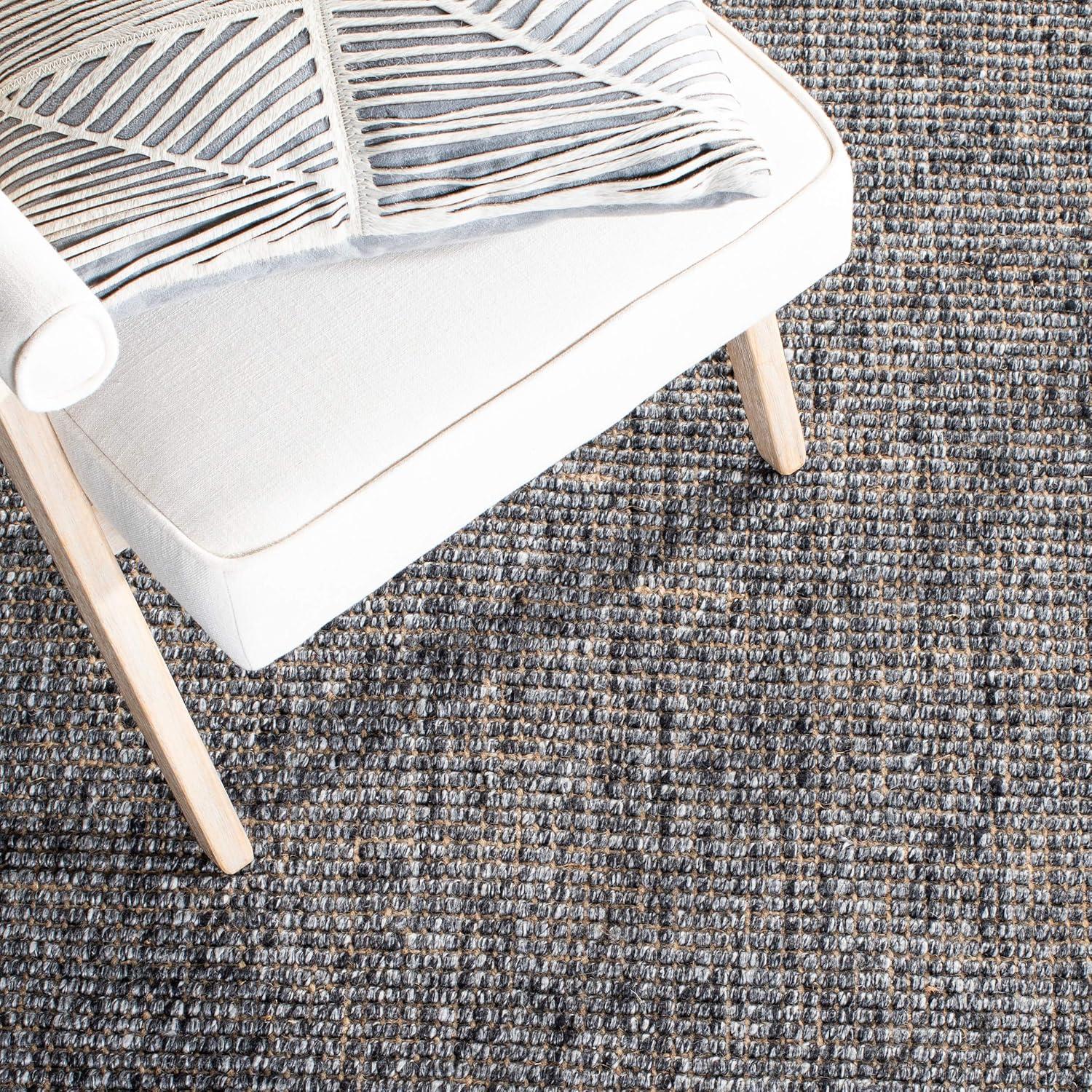 Natural Fiber NF826 Hand Woven Indoor Area Rug - Green/Natural - 5'x8' - Safavieh