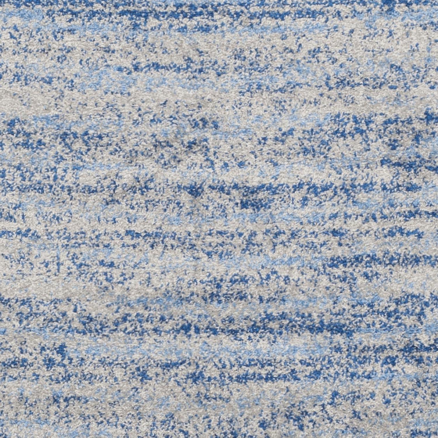 Adirondack ADR117 Machine Made Indoor Accent Rug - Blue/Silver - 3'x5' - Safavieh