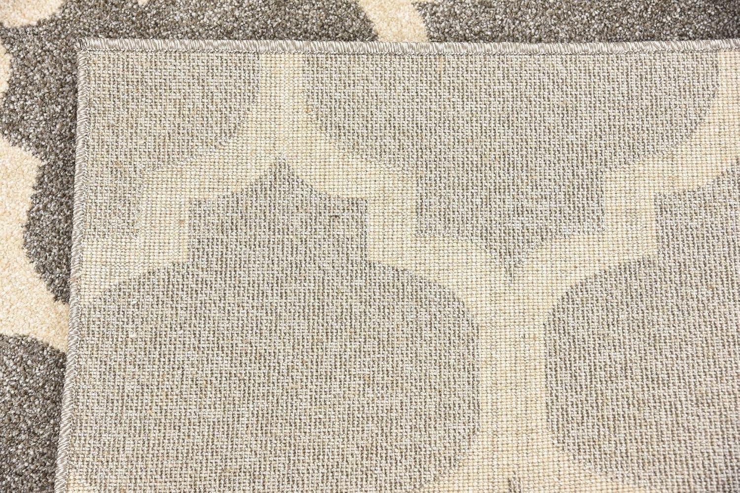 Unique Loom 5' 4 x 6' 1 Trellis Philadelphia Dark Gray Area Rug