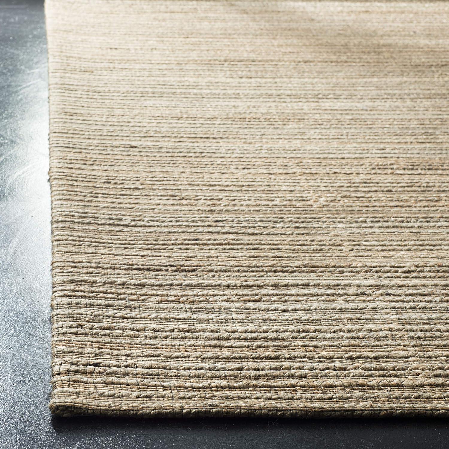 SAFAVIEH Cape Cod Collection Area Rug - 9' x 12', Natural, Handmade Braided Hemp, Ideal for High Traffic Areas in Living Room, Bedroom (CAP503A)