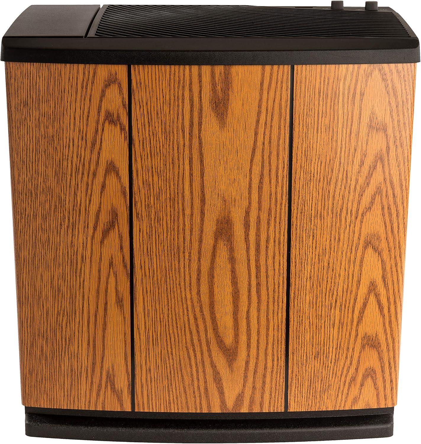 Air-Care Trim Whole House Console Evaporative Humidifier for 3700 sq. ft. 12 Gal Light Oak/Black