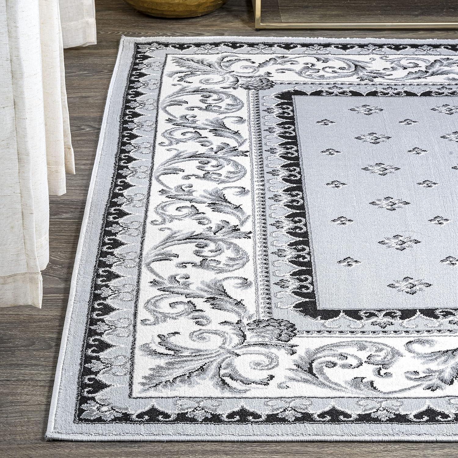 Acanthus French Border Area Rug - JONATHAN Y