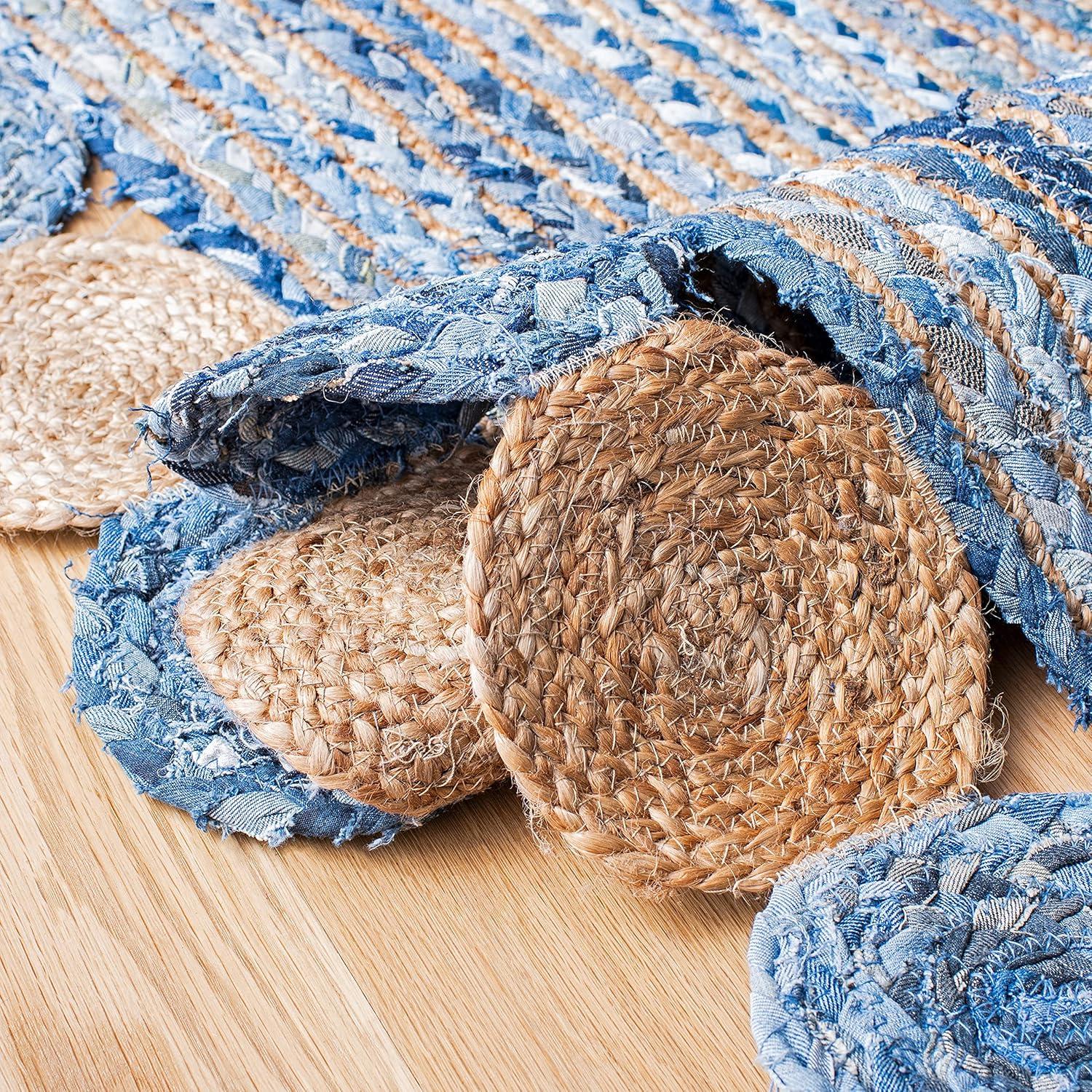 Zeitler Hand Woven Jute, Cotton Rug