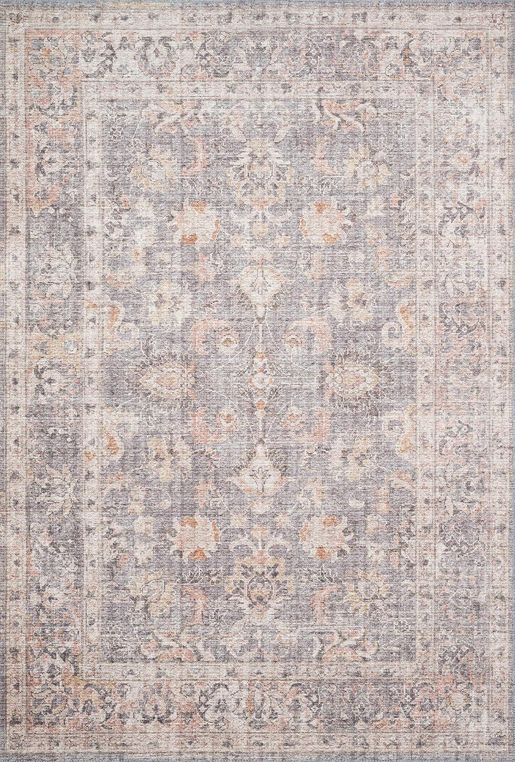 Roze Rug - Grey and Apricot / 3'6" x 5'6"