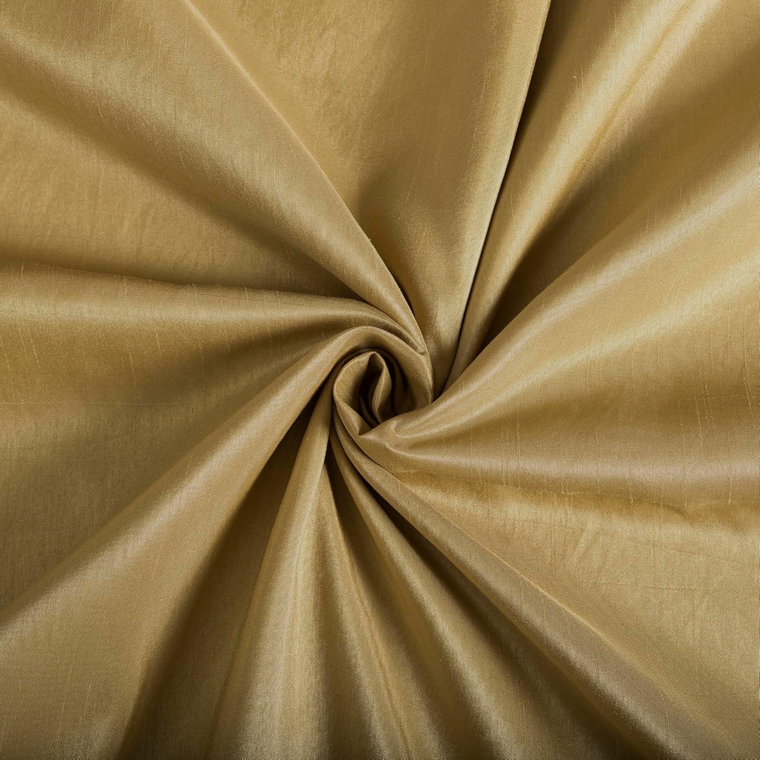 Faux Dupioni Silk Thermal Extreme 100% Blackout Back Tab Curtain Panel