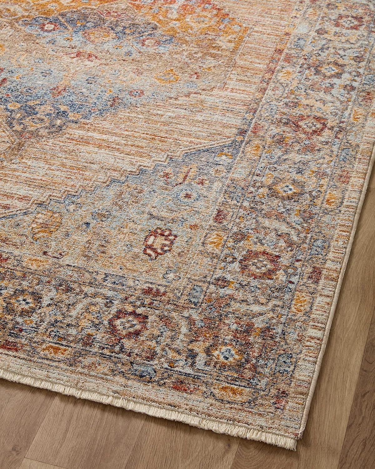 Loloi II Sorrento Multi / Sunset 7'-10" x 7'-10" Round Area Rug