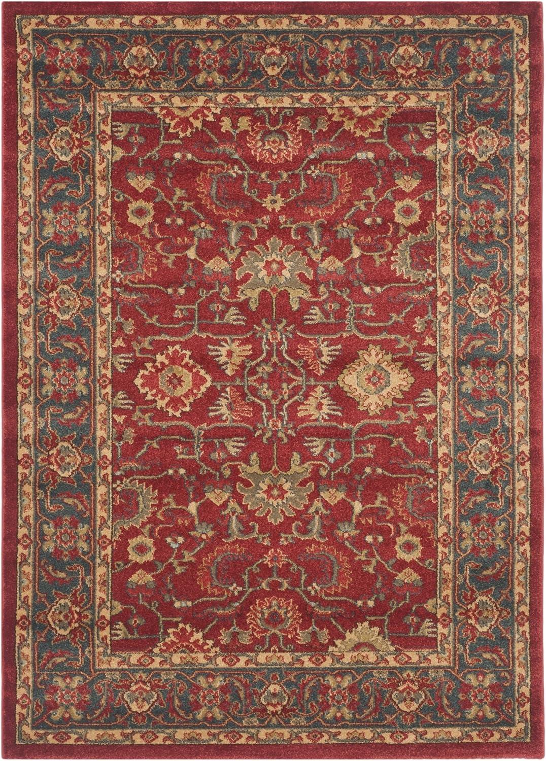 SAFAVIEH Mahal Phylliss Oriental Area Rug, Red/Natural, 9' x 12'