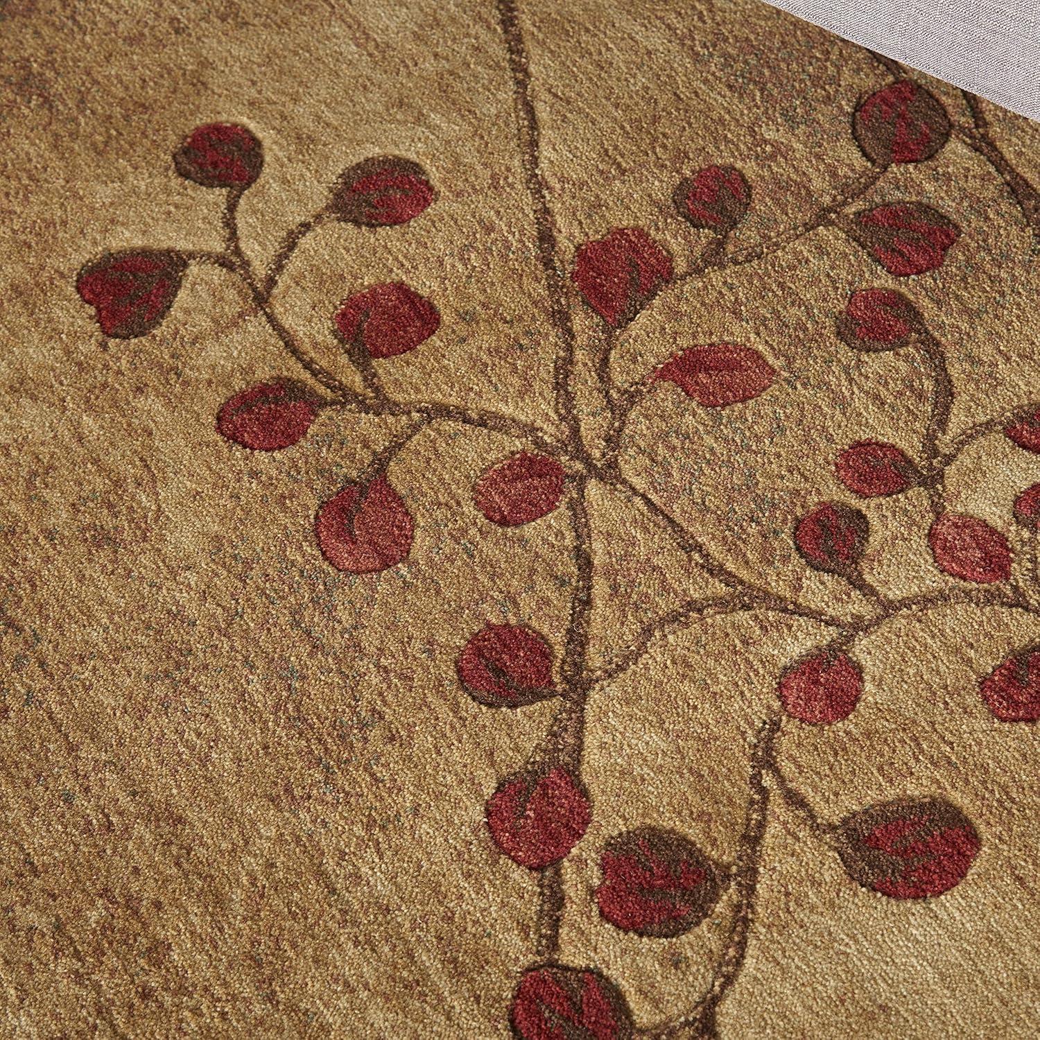 Nourison Somerset Nature Latte 5'6" x ROUND Area Rug, (6 Round)