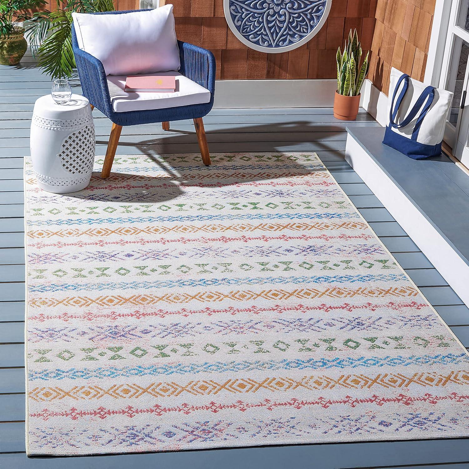 Summer SMR429 Power Loomed Indoor and Outdoor Area Rug  - Safavieh