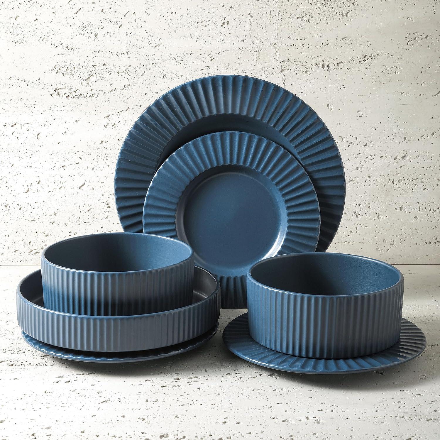 Christian Siriano Lusso 16-Piece Dinnerware Set Stoneware