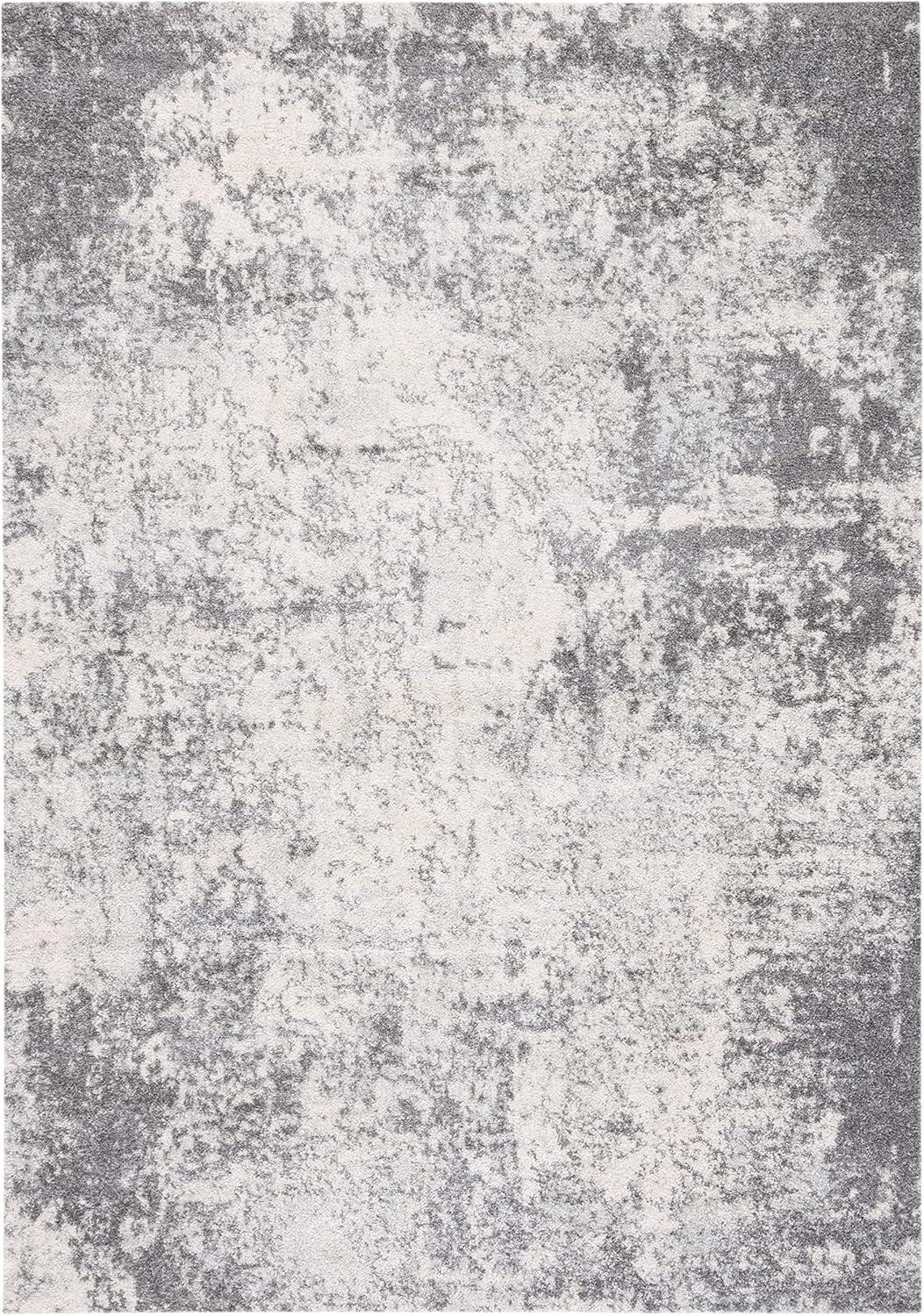 Tulum TUL284 Power Loomed Area Rug - Ivory/Grey - 5'3"x7'6" - Safavieh.