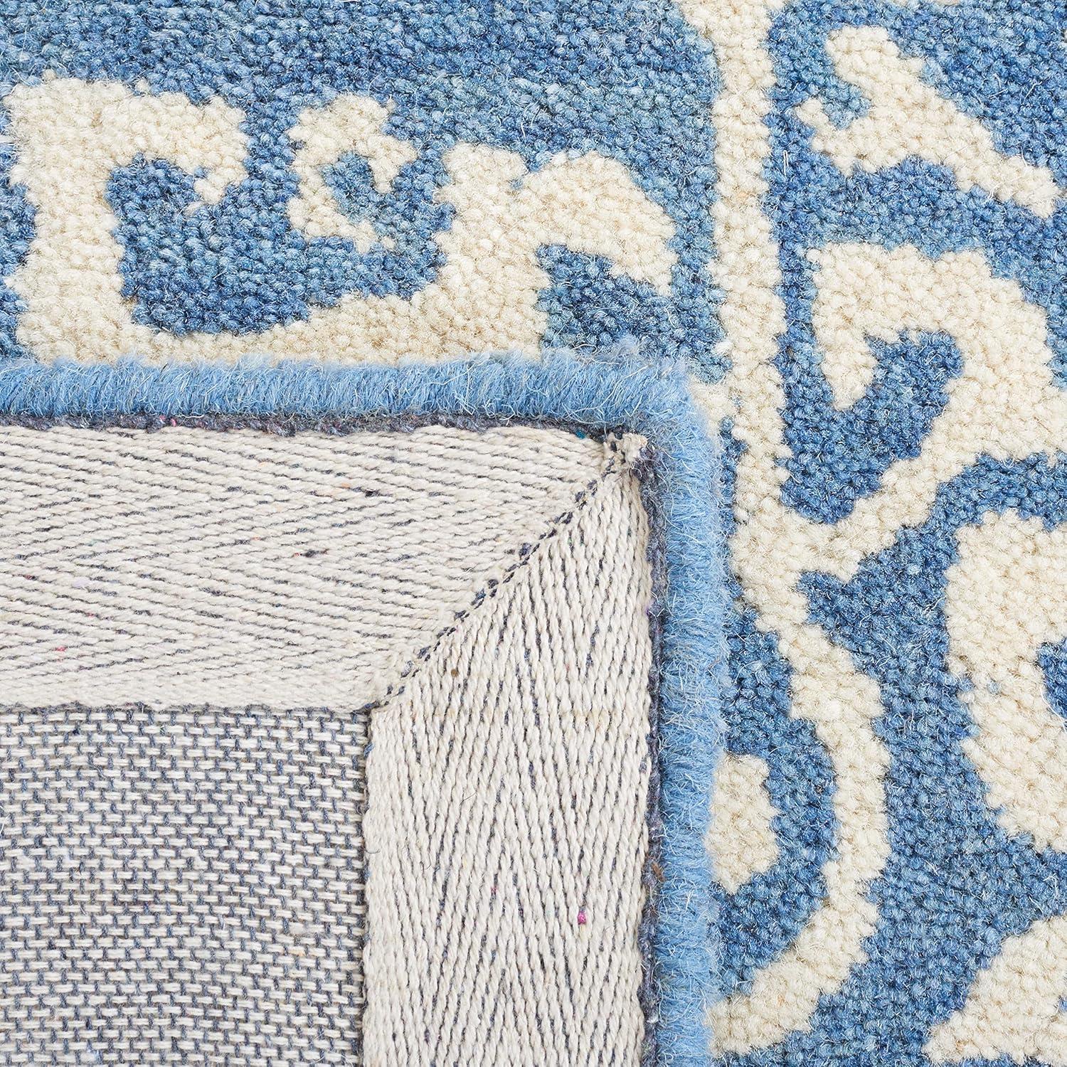 Antiquity AT860 Hand Tufted Indoor Accent Rug - Blue/Ivory - 3'x5' - Safavieh