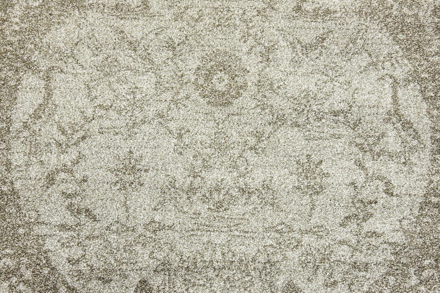 Unique Loom La Jolla Collection Area Rug - Floral (3' 3" Round Light Gray/Gray)