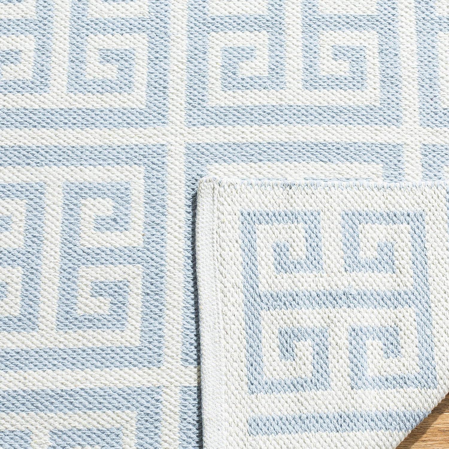 Montauk MTK724 Hand Woven Area Rug - Light Blue/Ivory - 6'x6' - Safavieh.