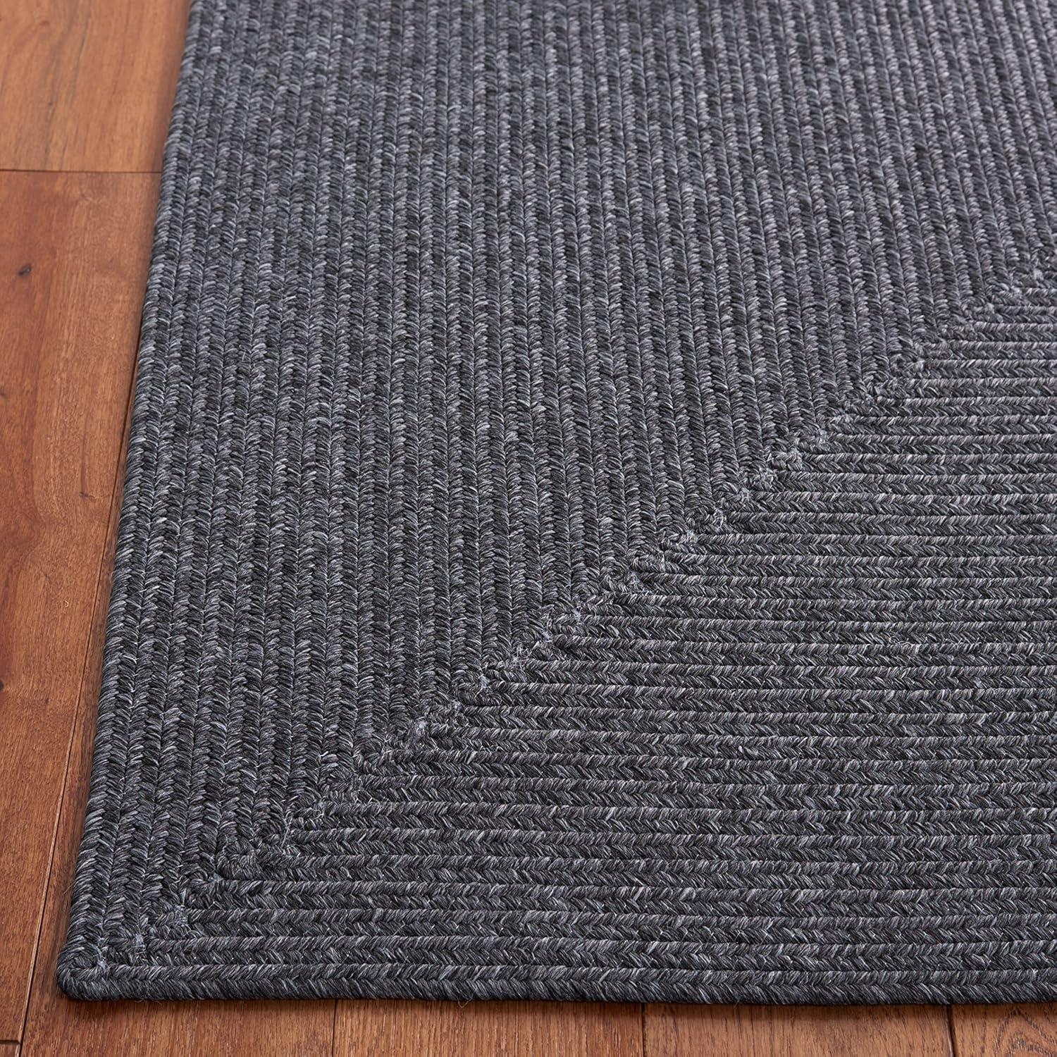 SAFAVIEH Alfombra Reversible Lavable a Máquina con Desgaste de Gino Trenzado, Negro, 10' x 14'