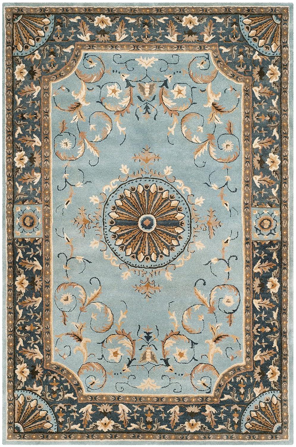 SAFAVIEH Empire Naira Oriental Wool Area Rug, Blue, 6' x 9'