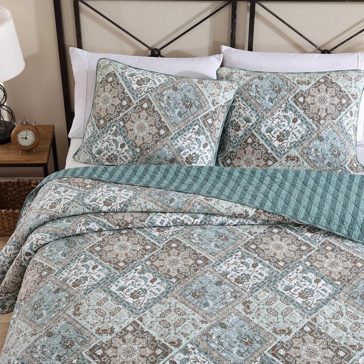 Stone Cottage Full/Queen Arell Quilt Set Blue