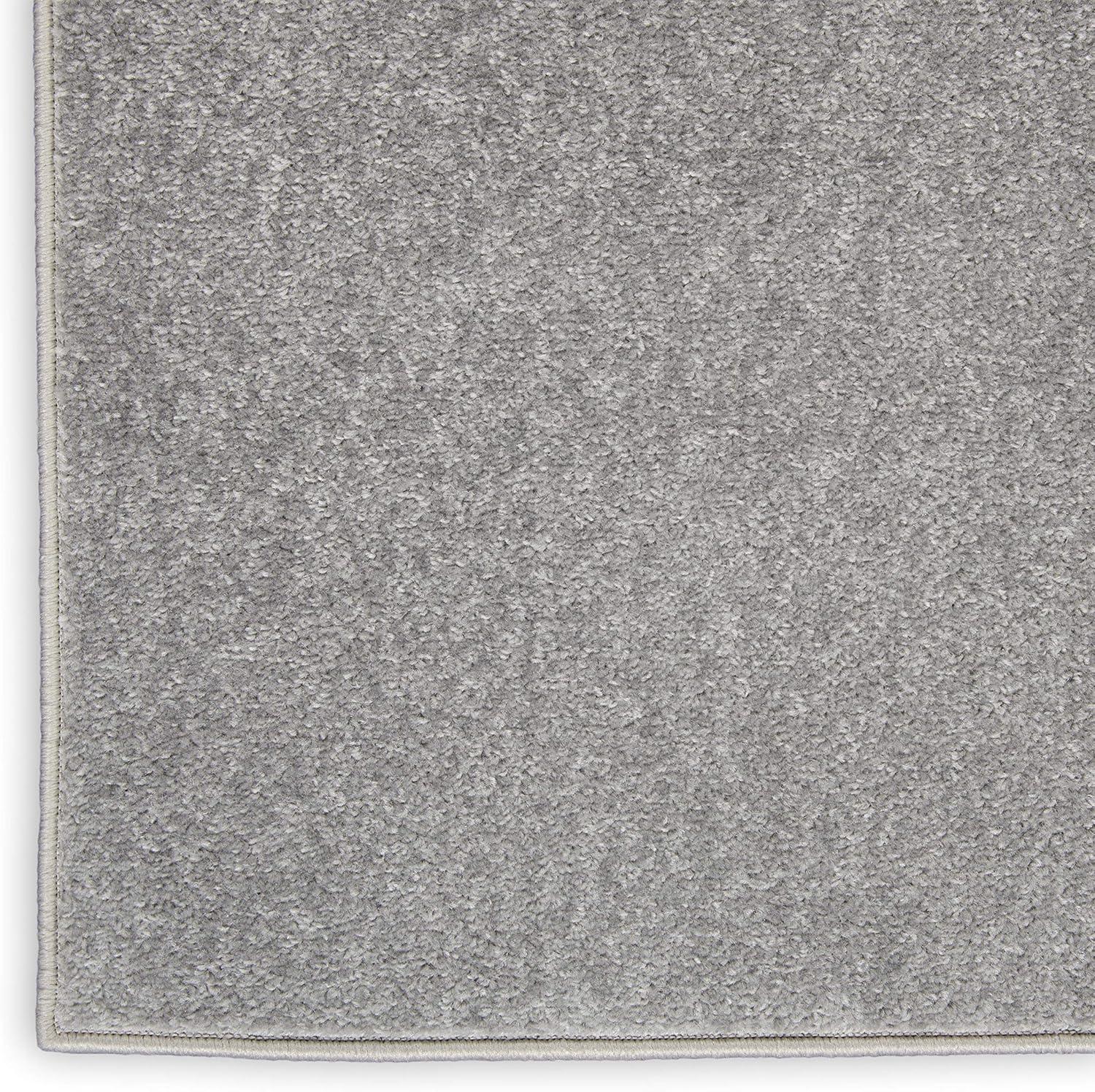 Nourison Essentials Easy Care Indoor Outdoor Area Rug - Silver Grey 2'2" x 10'