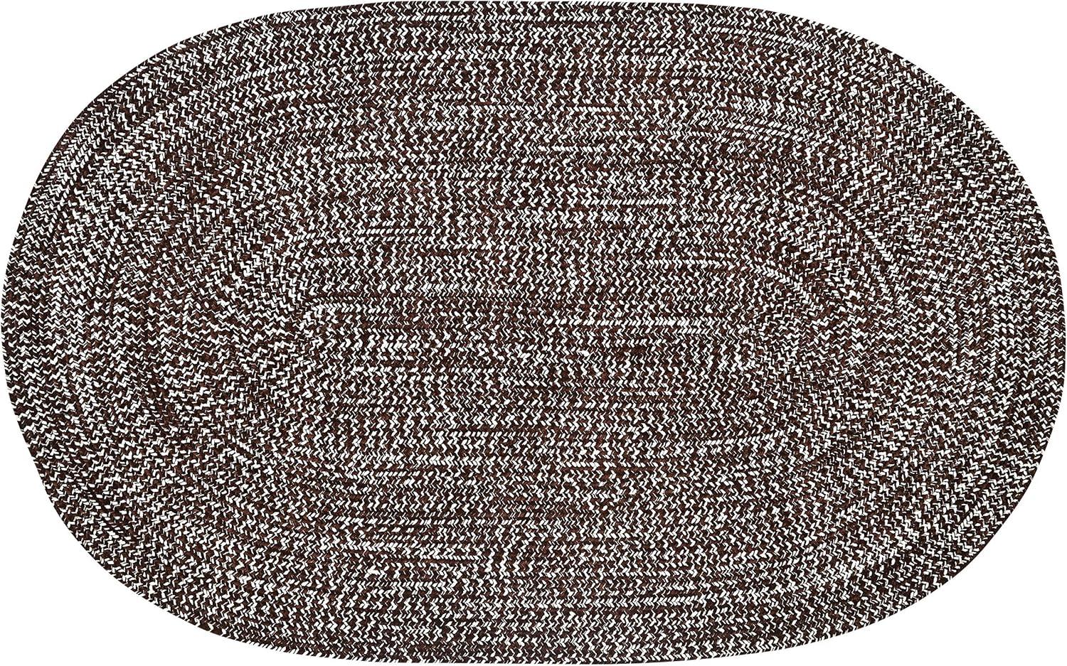 Better Trends Chenille Tweed Braid Reversible Indoor Area Utility Rug 100% Polyester, 30" x 50" Oval, Diluth & Emerald