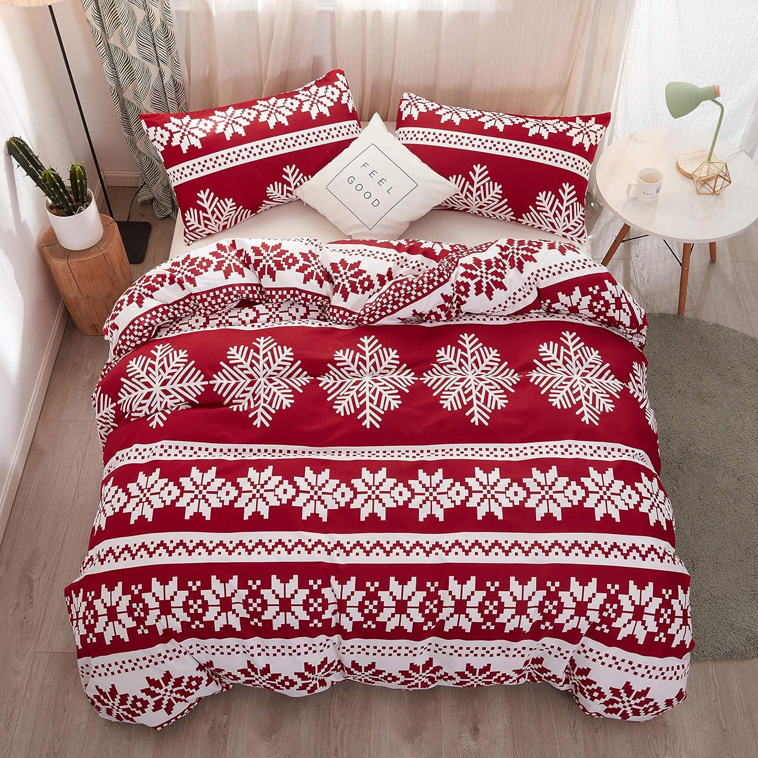 LAMEJOR Duvet Cover Set Twin Size Beige/Gray Checkered Bedding Set Comforter Cover (1 Duvet Cover+2 Pillowcases)