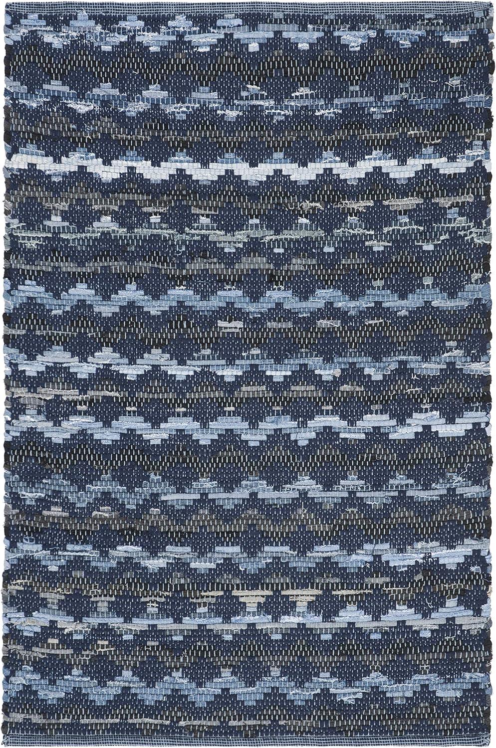 Amaral Hand Woven Cotton Chevron Rug