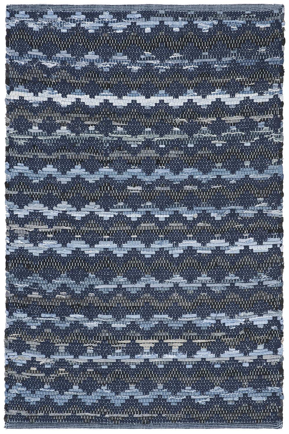 Amaral Hand Woven Cotton Chevron Rug