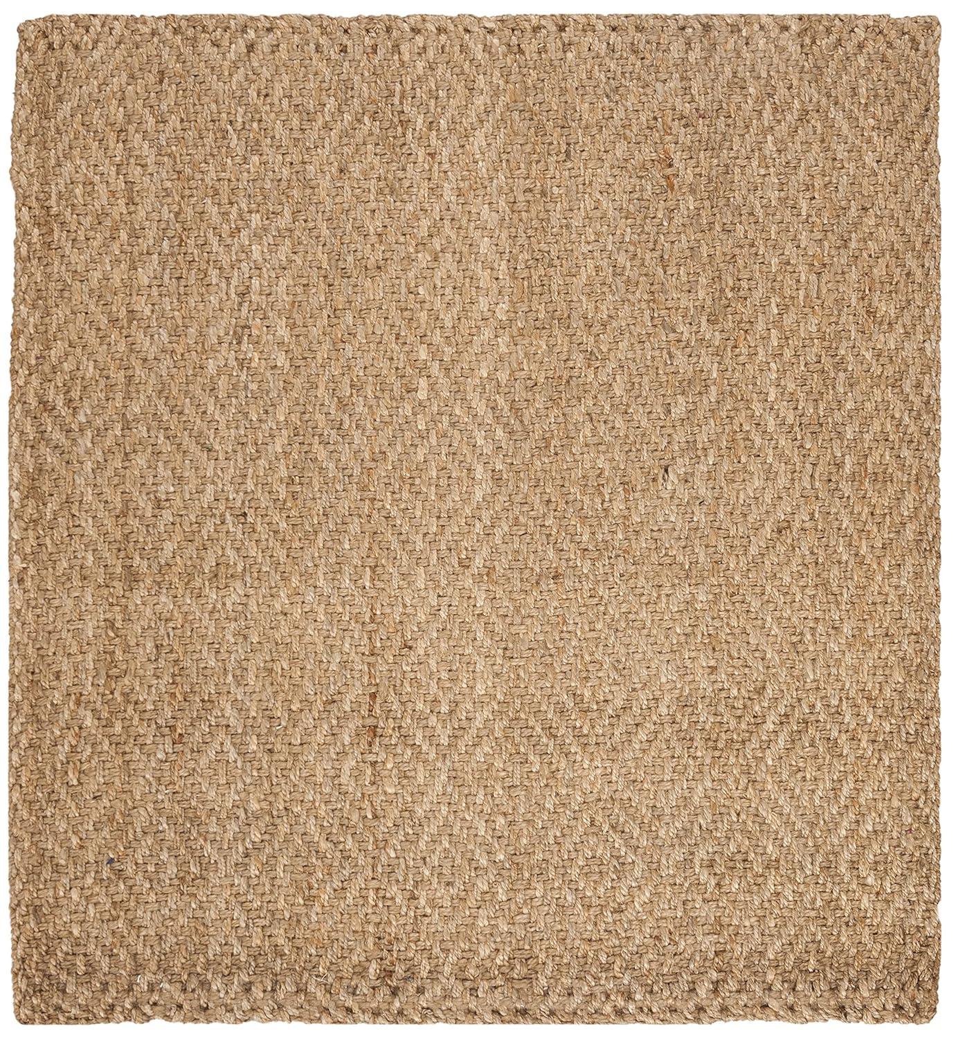Natural Fiber NF181 Hand Woven Area Rug - Natural/Natural - 5'x5' - Safavieh.