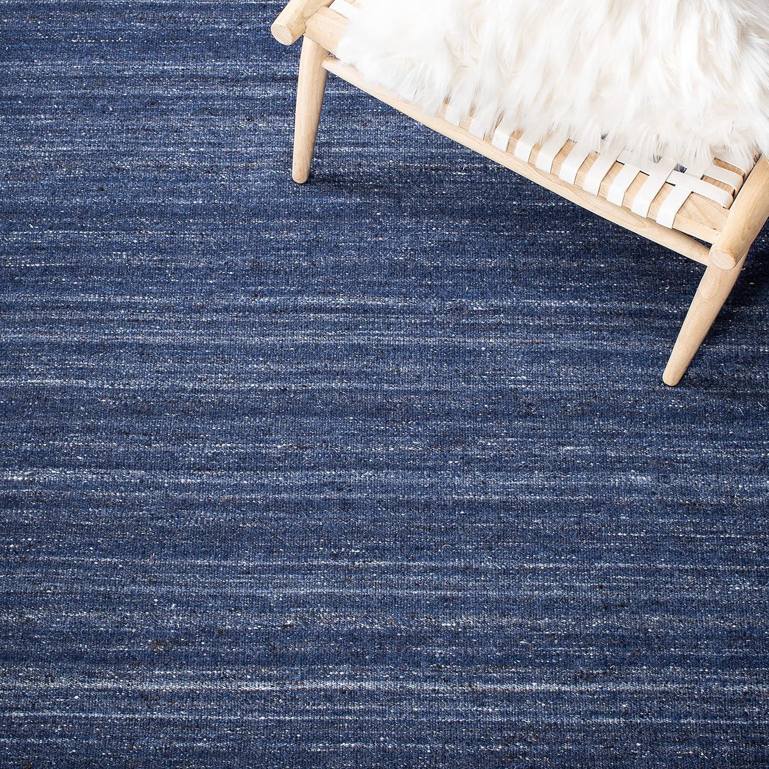 Kilim KLM551 Hand Loomed Area Rug - Navy/Blue - 5'x8' - Safavieh.