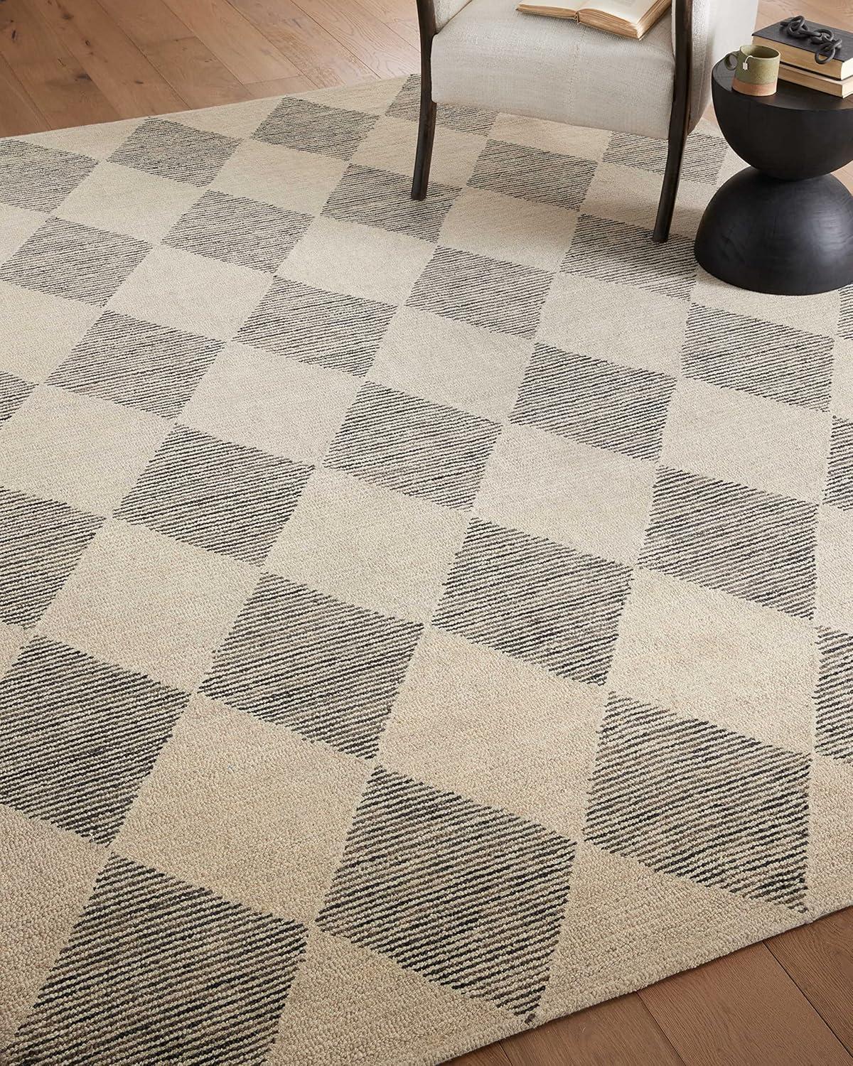 Francis Wool Beige/Charcoal Rug