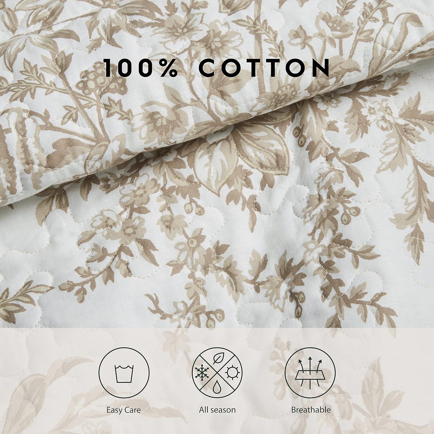 Laura Ashley Laura Ashley Bedford Cotton Reversible Quilt Set