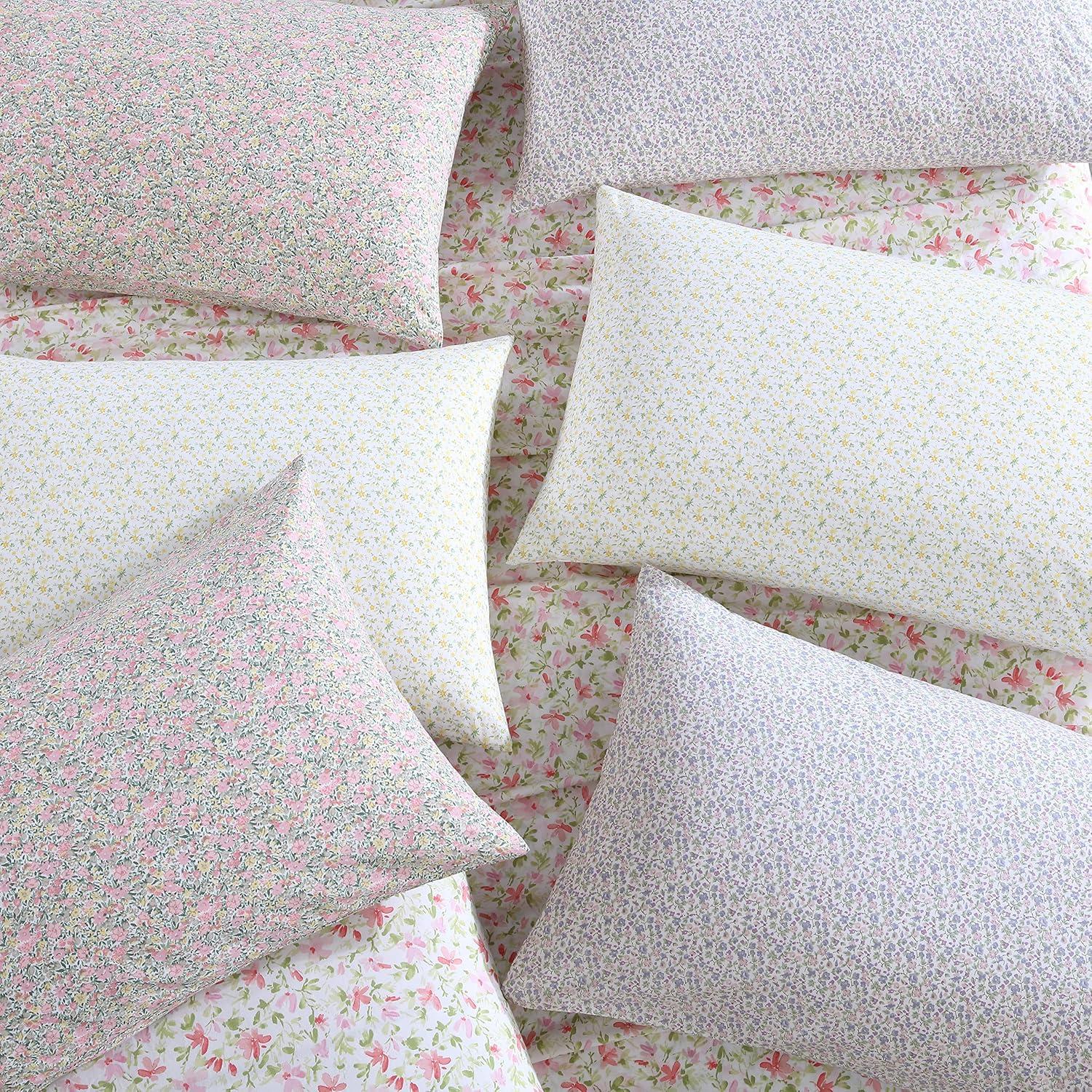 Laura Ashley Printed Cotton Percale Sheet Set