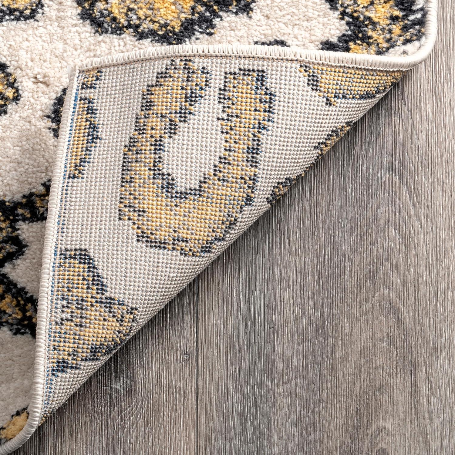 Nuloom Leopard Animal 5x7 Indoor Area Rug for Living Room Bedroom Dining Room Kitchen, Beige/Ivory
