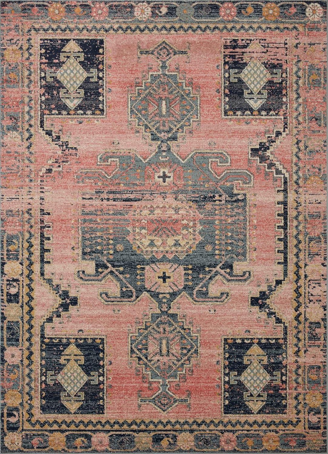 Loloi II Jocelyn Southwestern Rose / Rose Area Rug