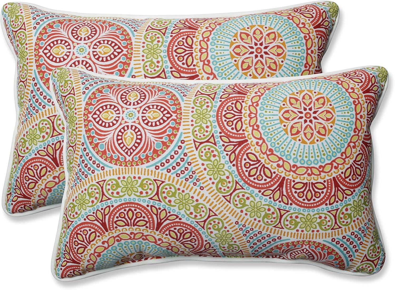 Outdoor/Indoor Delancey Throw Pillow Set of 2 - Pillow Perfect®