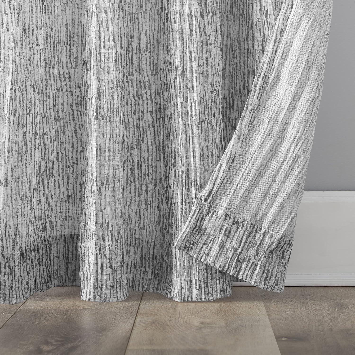 Scott Living Scott Living Tulin Watercolor Print Sheer Rod Pocket Curtain Panel