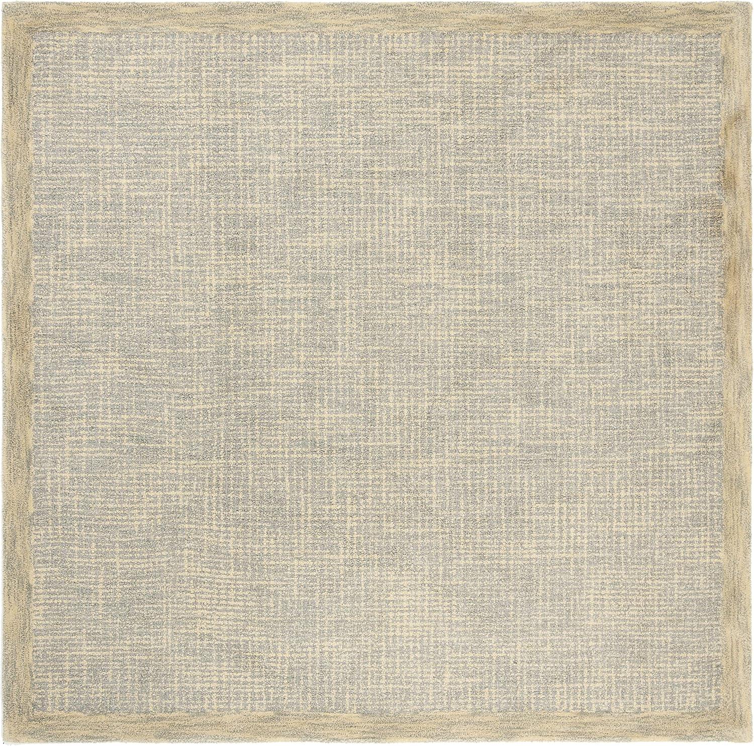 Abstract ABT220 Handmade Indoor Area Rug - Brown/Ivory - 6'x6' - Safavieh