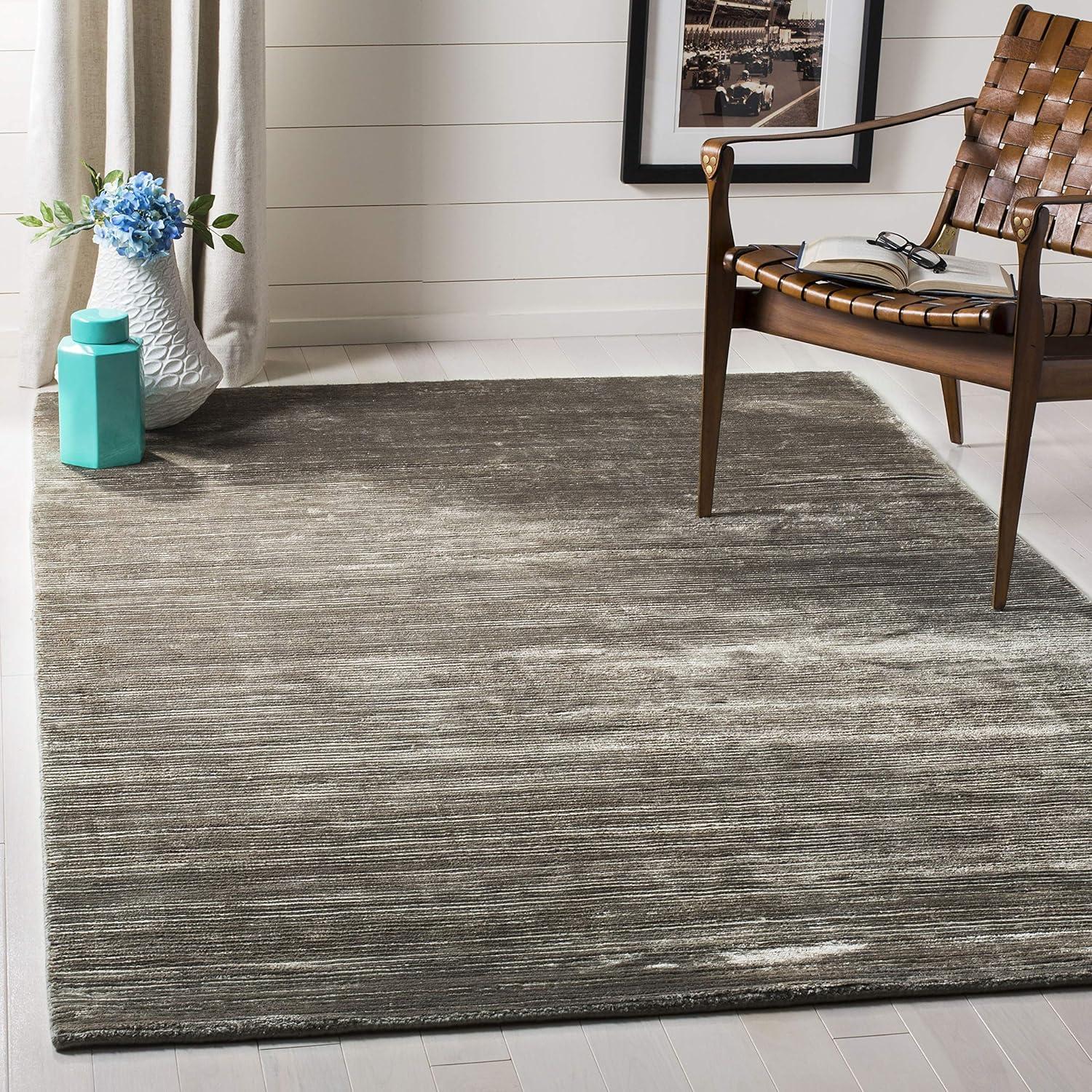 Mirage MIR234 Hand Loomed Indoor Area Rug - Graphite - 4'x6' - Safavieh.