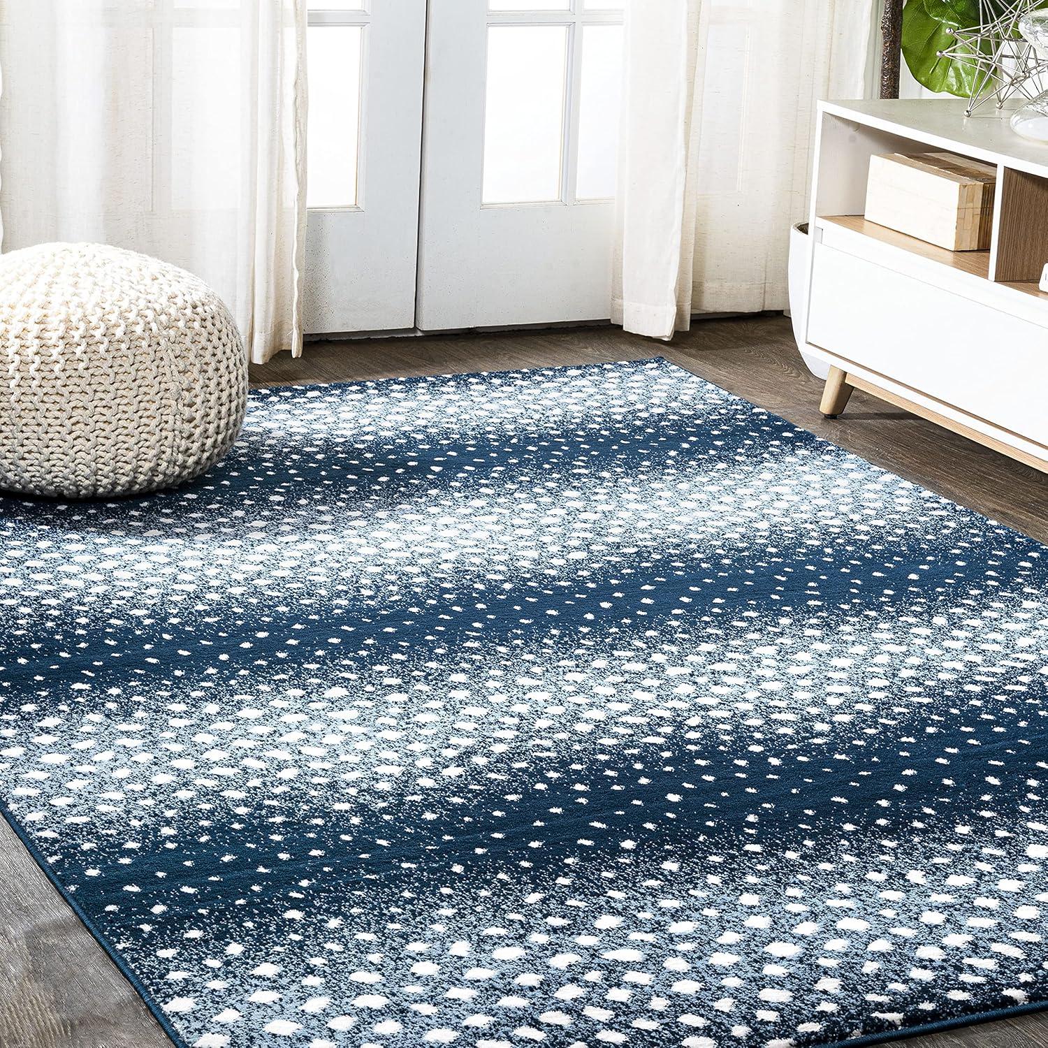 3'x 5' Antelope Modern Animal Area Rug, Navy/Cream - JONATHAN Y