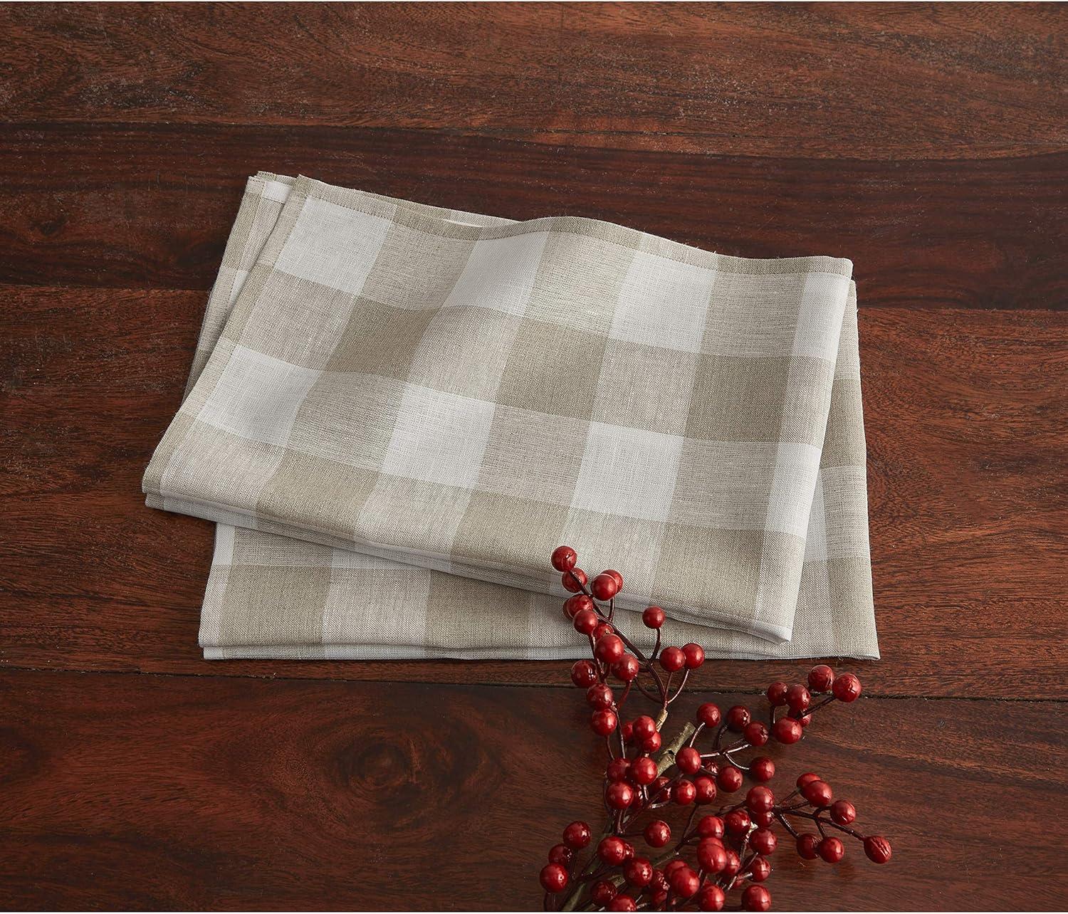 Buffalo Checks - 100% Pure Linen Kitchen Towel