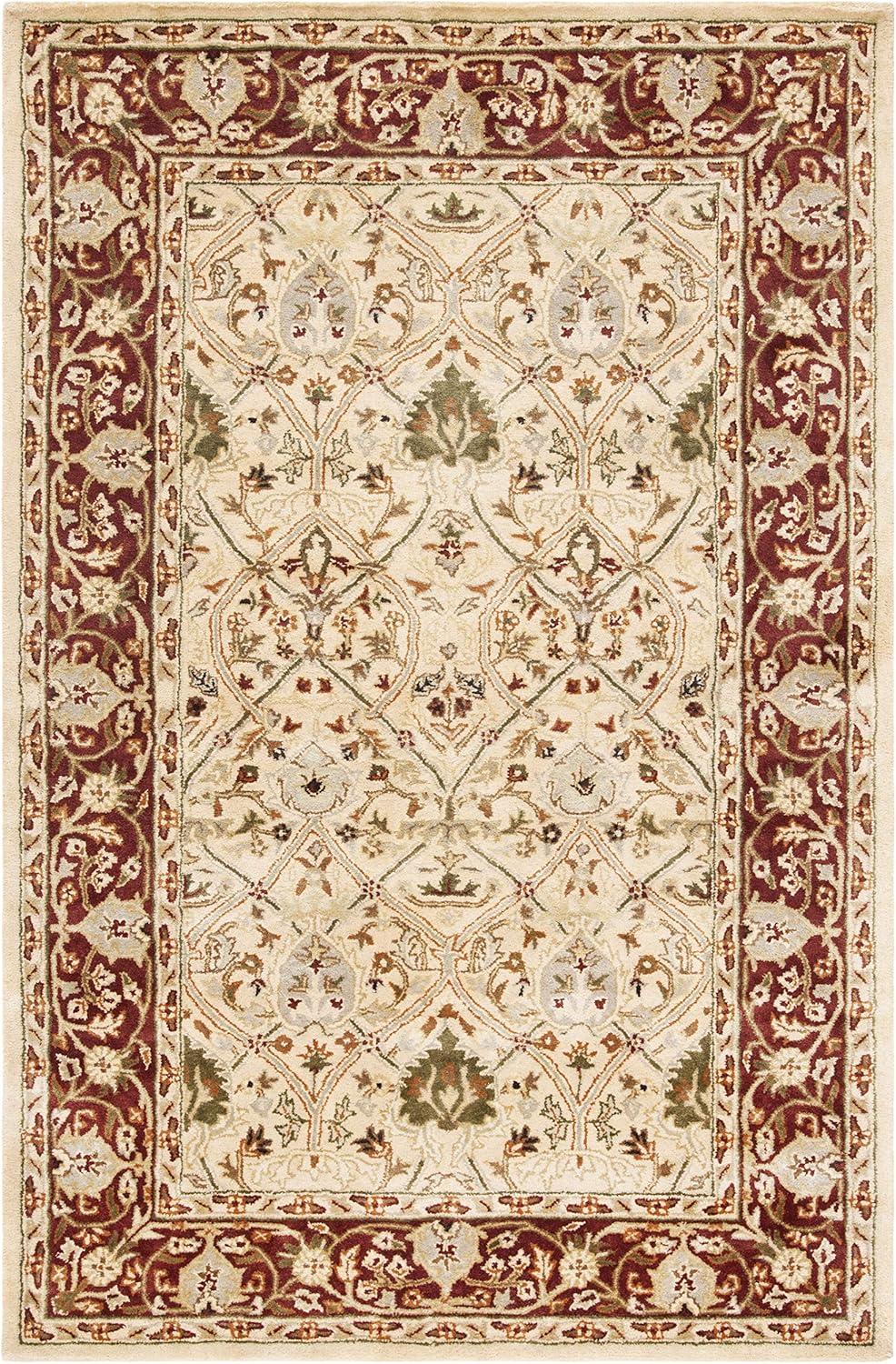 Persian Legend PL819 Hand Tufted Rectangle Traditional Area Rug - Ivory/Rust - 6' X 9' - Safavieh.