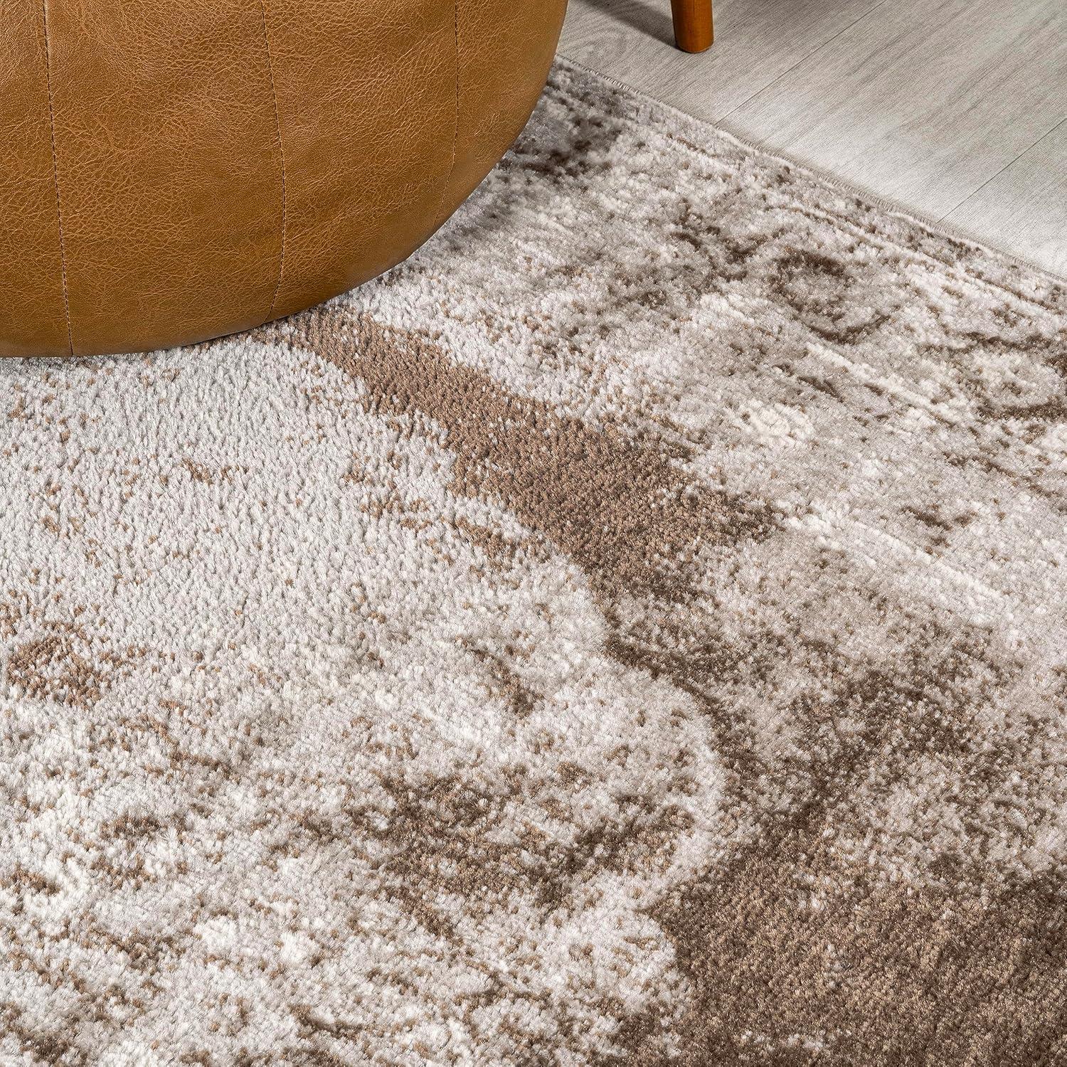JONATHAN Y Rosalia Cottage Medallion Cream/Brown 8 ft. x 10 ft. Area Rug