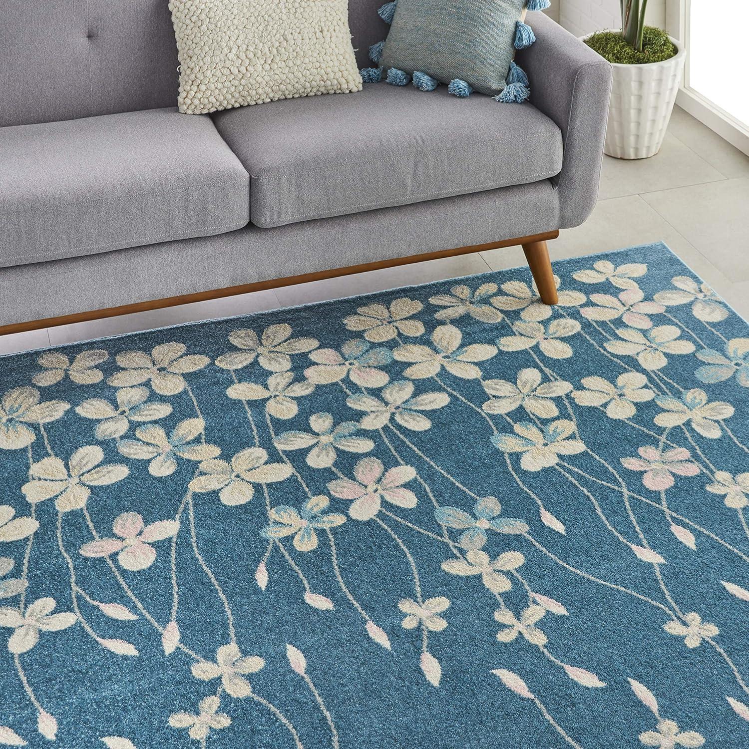 Nourison Tranquil Bohemian Botanical Bloom Area Rug