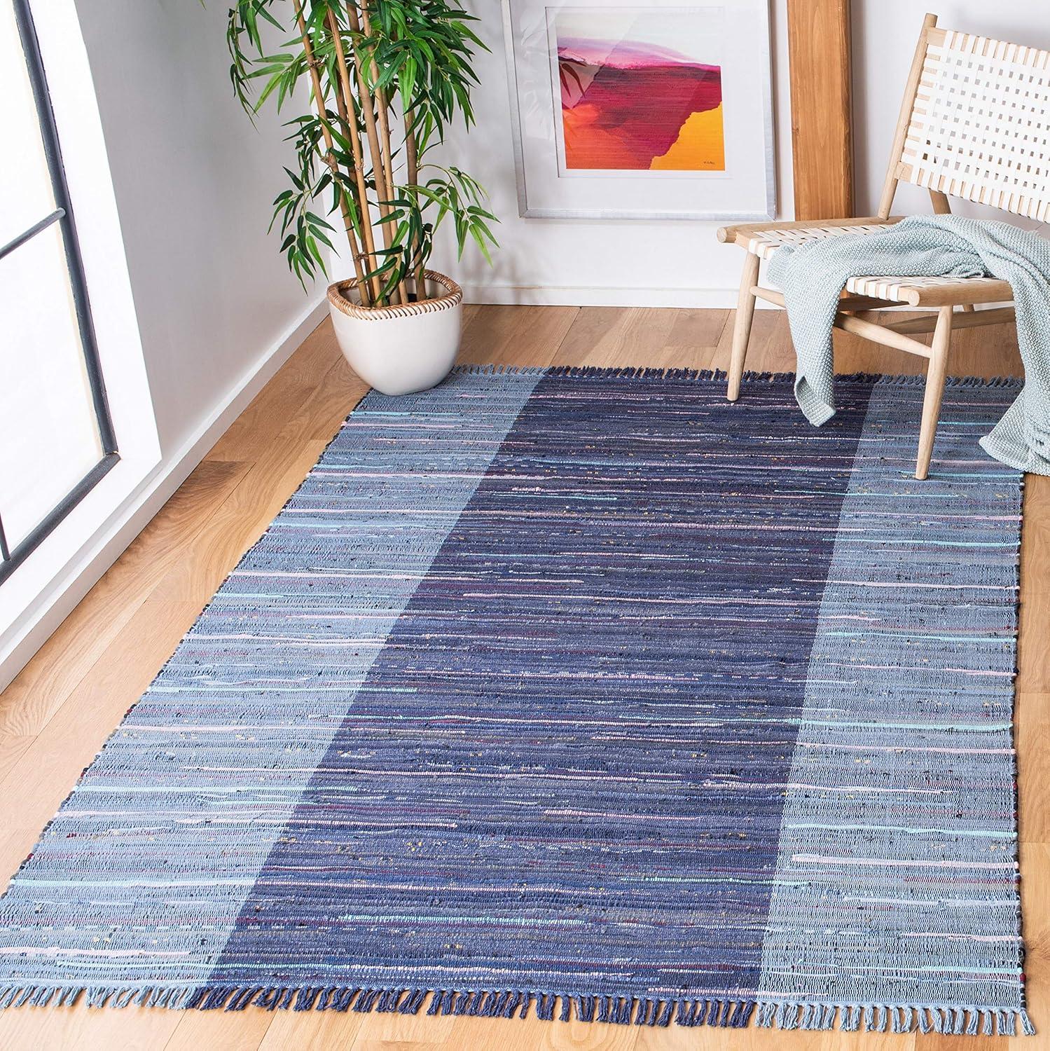 Rag Area Rug RAR122 Hand Woven Area Rug  - Safavieh