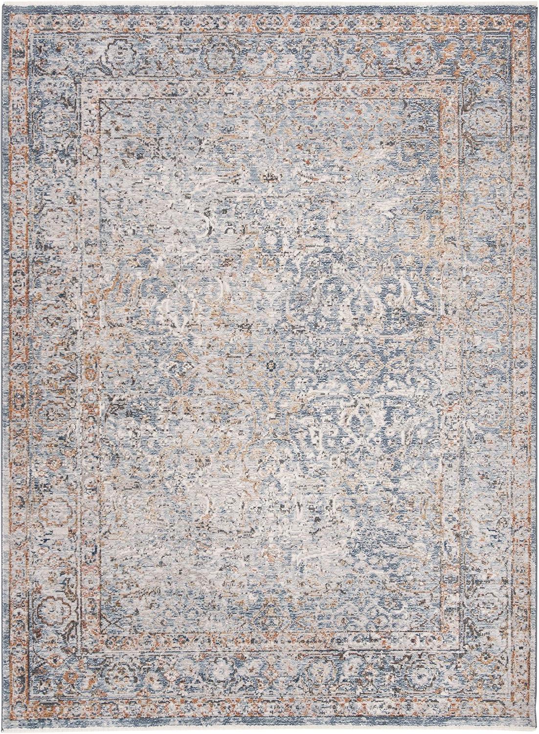 Montgomery Dreamy Blue Rectangular 4' x 6' Easy-Care Area Rug