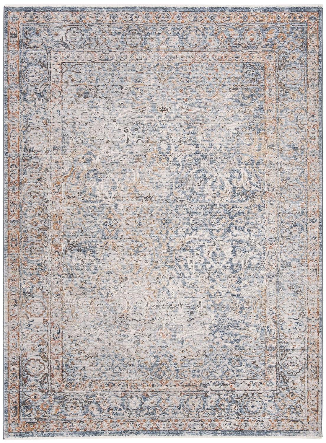 Montgomery Dreamy Blue Rectangular 4' x 6' Easy-Care Area Rug