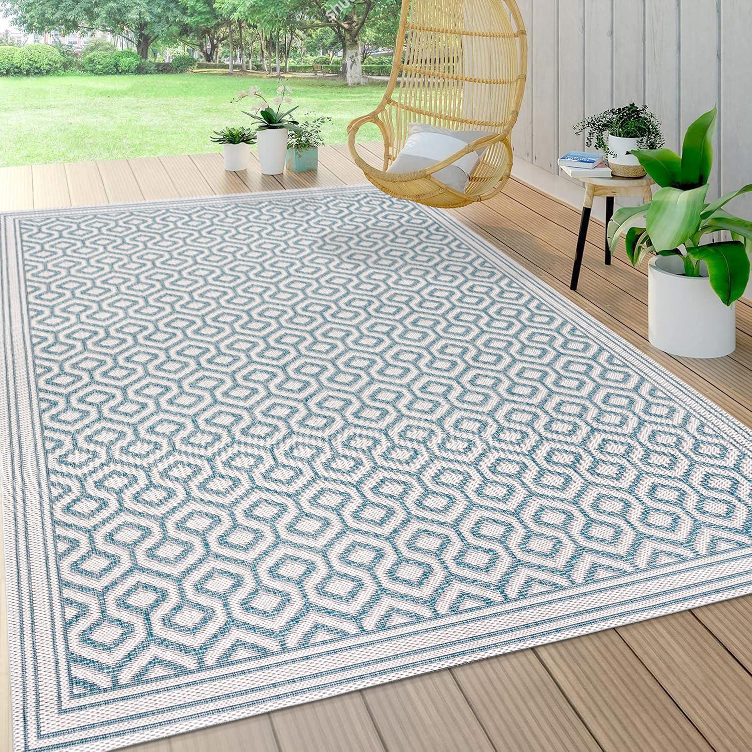 Marvao Diamond Trellis Indoor/Outdoor Area Rug - JONATHAN Y