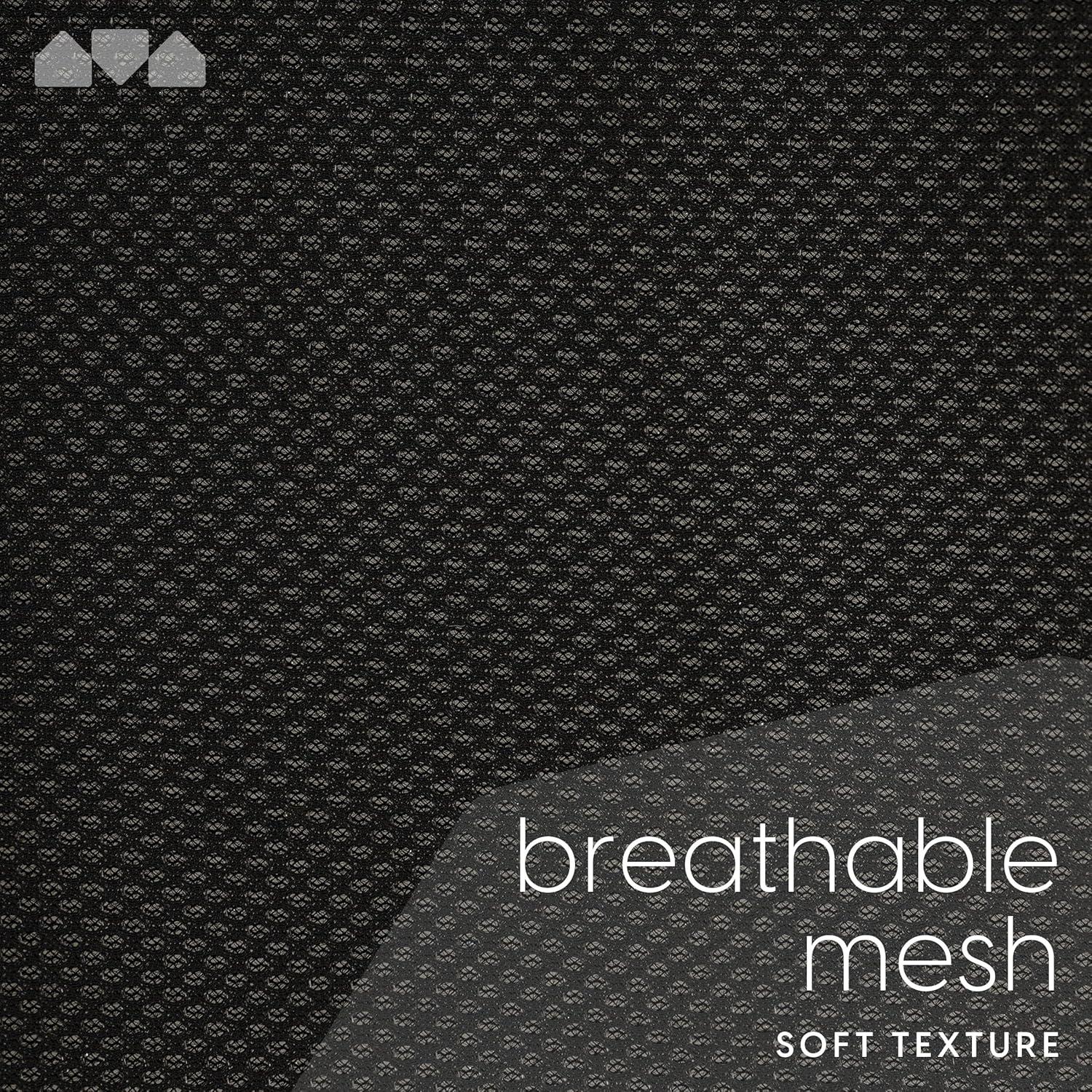 Milliard Memory Foam Seat Cushion Chair Pad – Office Chair Cushion for Enhanced Comfort & Posture Support, Ideal for Office, Car, and Travel Seat Cushion – Cushion for Chair – (Black Mesh)